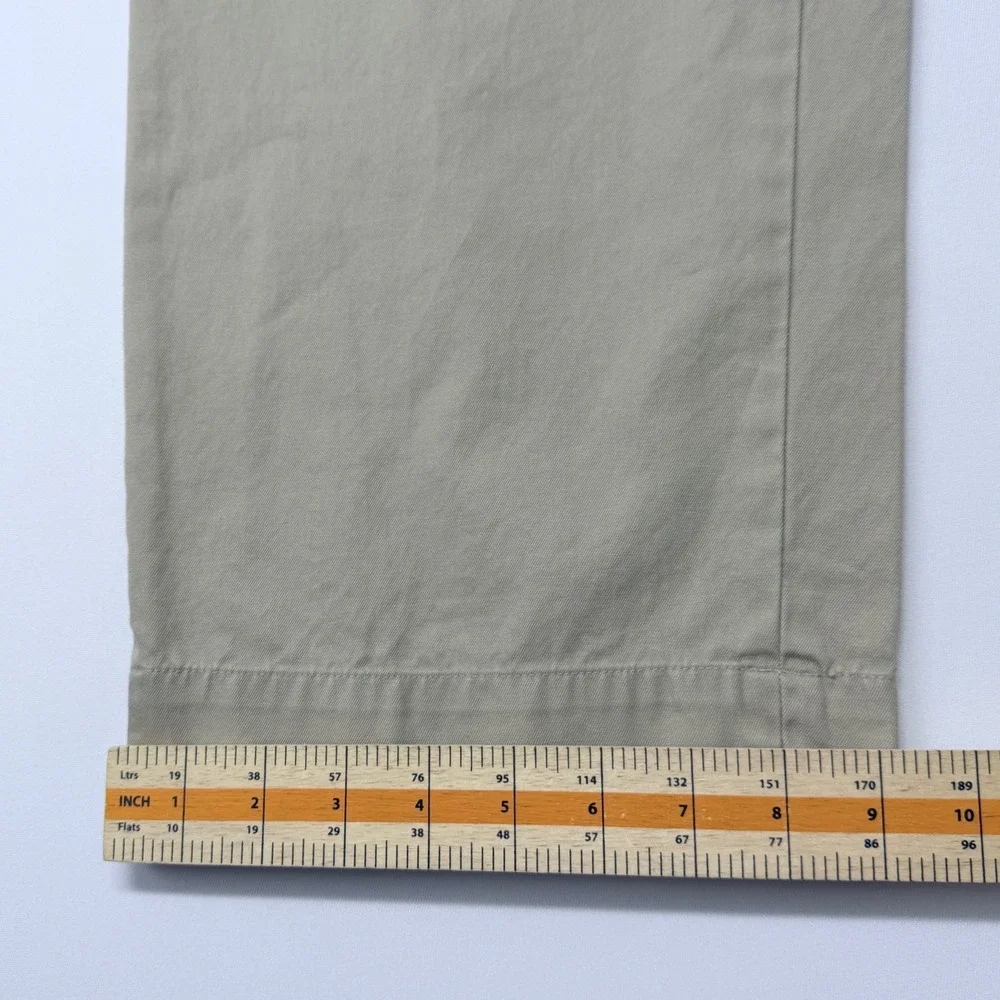 Banana Republic Emerson Chino Pants Mens 34x30 Khaki Tan Straight Leg Cotton